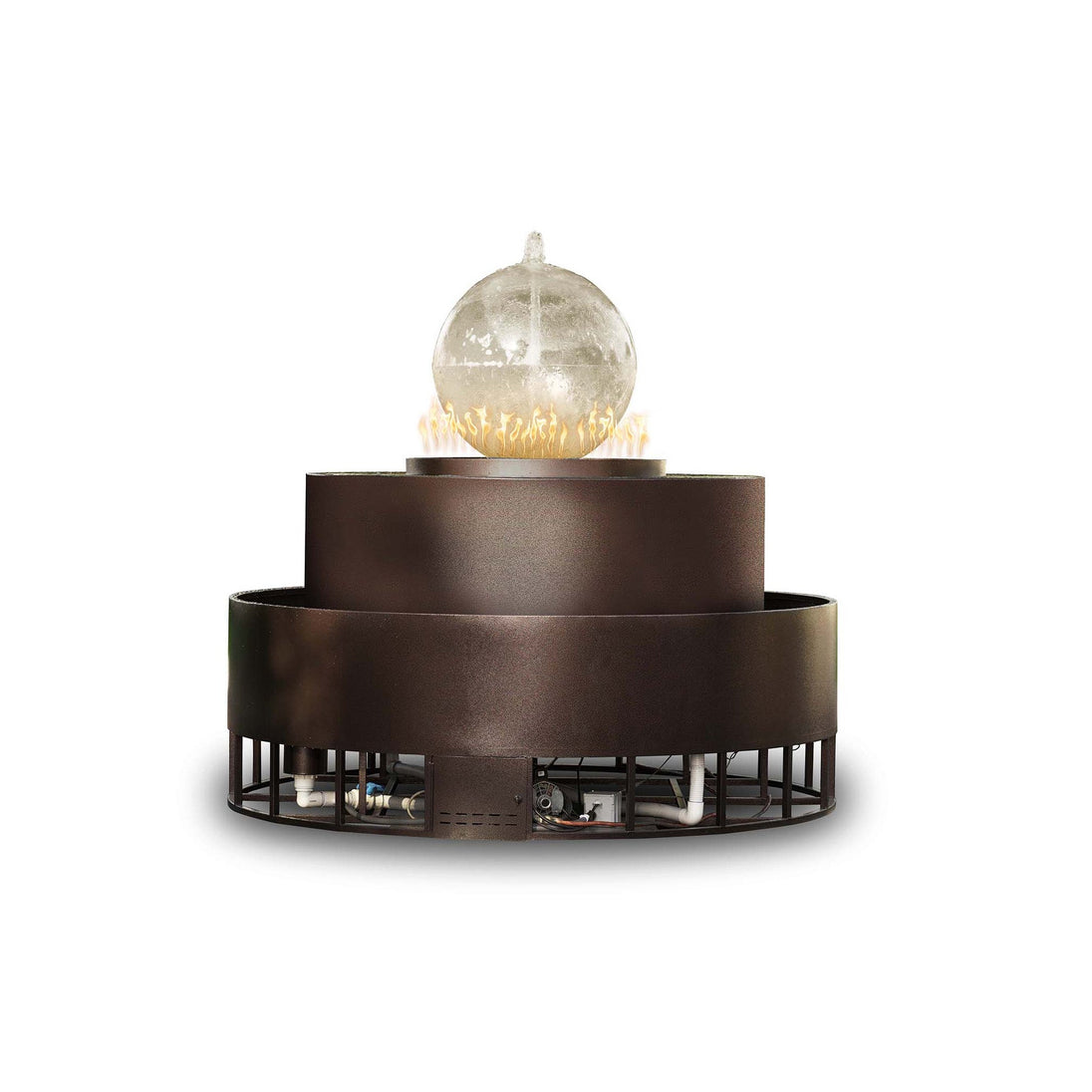Round Atlas Fire & Water Feature — manufacturer product shot