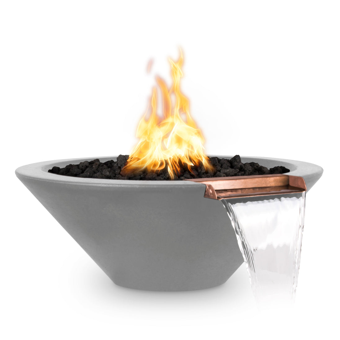 Cazo Fire & Water Bowl - Natural Gray