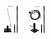 Roman Fire Torch — In-Ground Kit components: Natural Gas and Liquid Propane configurations.