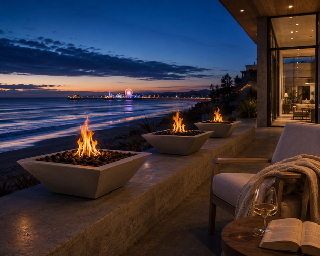 Maya Fire Bowl - Natural Gray, Santa Monica