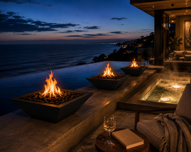 Maya Fire Bowl - Black, Santa Monica