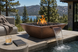 Maya Fire & Water Bowl in hammered copper — Big Bear, daytime