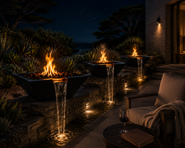 Maya Fire & Water Bowl - Black, Big Sur