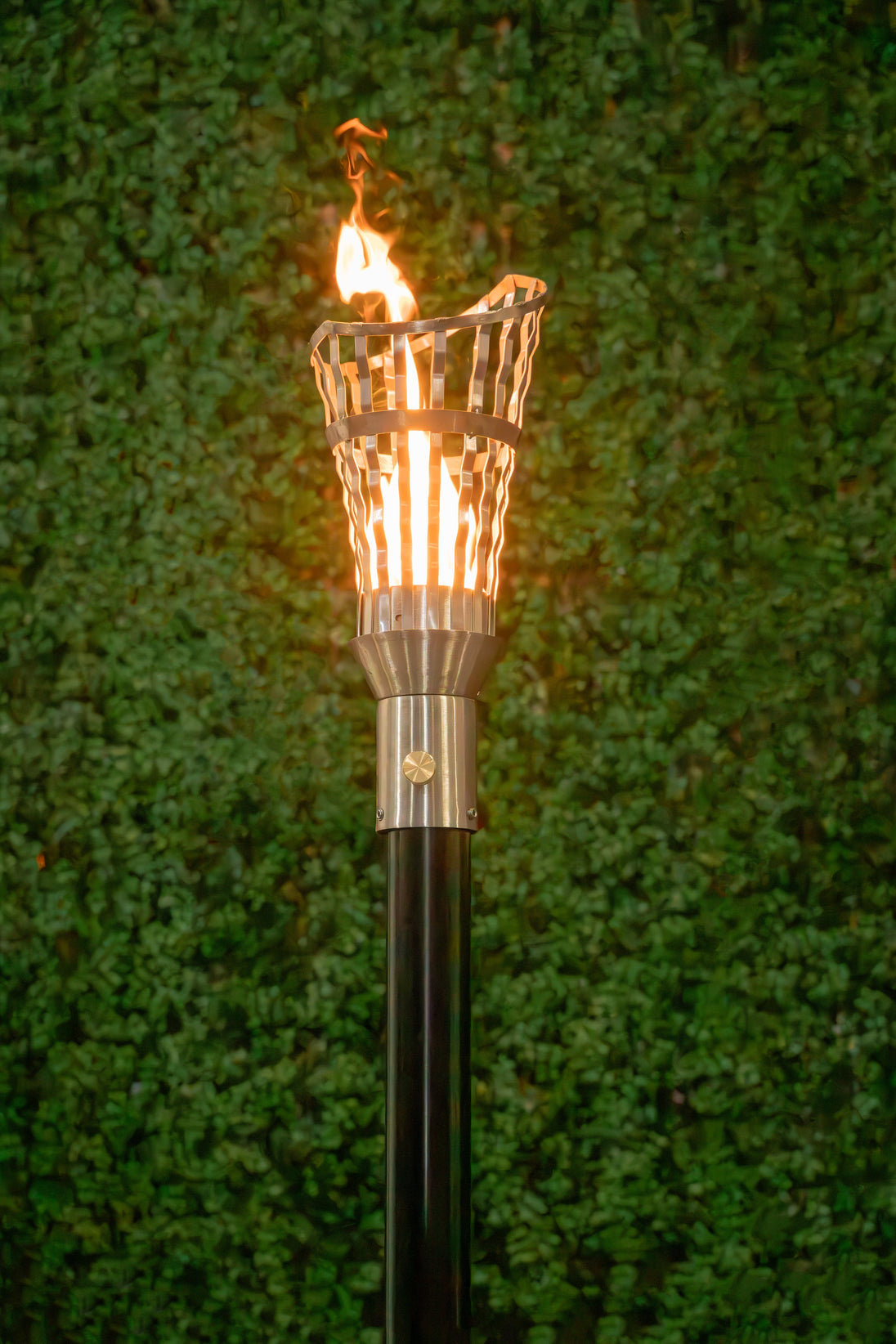 Roman Fire Torch — 304 stainless steel torch head, studio product shot
