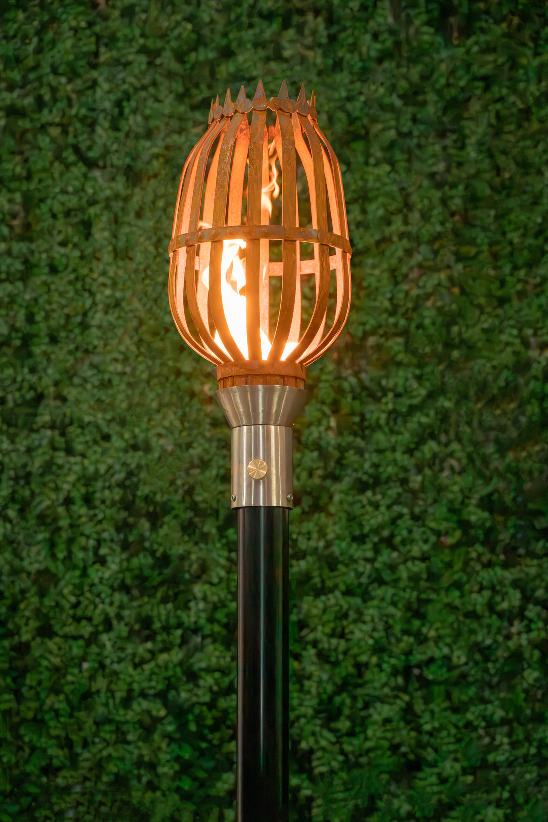 Urn Fire Torch — 304 stainless steel torch head, studio product shot