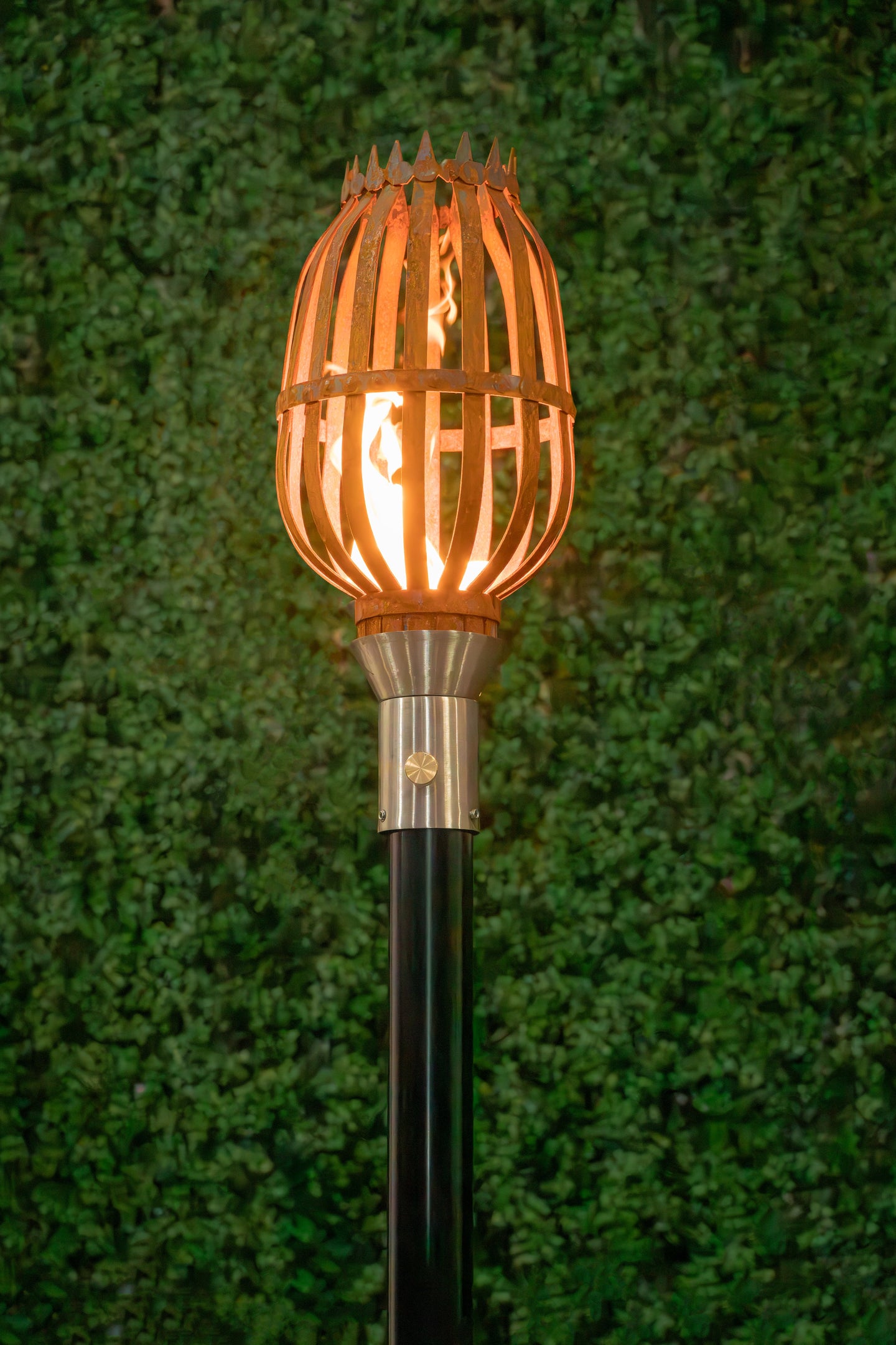 Urn Fire Torch — 304 stainless steel torch head, studio product shot