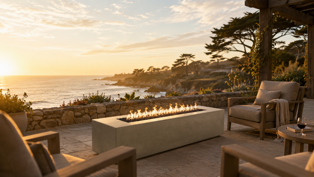 Carmen Fire Pit - Ash, Carmel-by-the-Sea golden hour