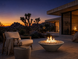 Cazo Fire Pit - Natural Gray, Joshua Tree desert dusk